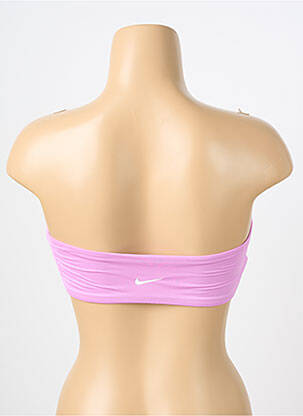 Haut de maillot de bain stretch haut bandeau violet NIKE femme
