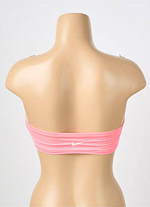 Haut de maillot de bain stretch haut bandeau rose NIKE femme