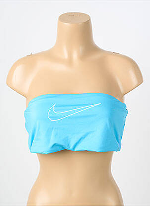 Haut de maillot de bain haut bandeau haut bandeau bleu NIKE femme
