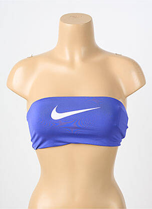Haut de maillot de bain stretch haut bandeau violet NIKE femme