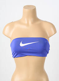 Haut de maillot de bain stretch haut bandeau violet NIKE femme