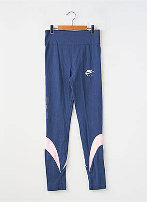 Legging sport multisport taille élastique bleu NIKE fille
