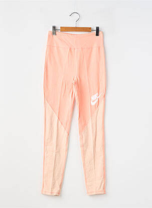 Legging sport multisport taille élastique orange NIKE fille