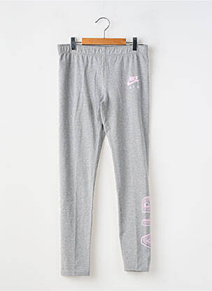 Legging sport multisport taille élastique gris NIKE fille