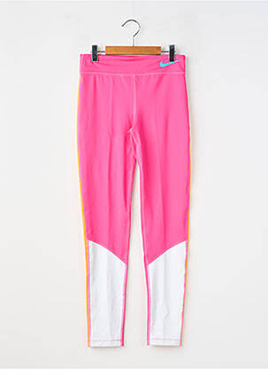 Legging sport multisport taille élastique rose NIKE fille