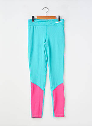 Legging stretch taille élastique bleu NIKE fille