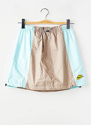 Jupe courte coupe droite bleu NIKE femme