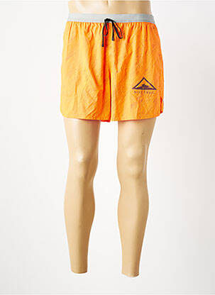 Short tissage popeline taille normale orange NIKE homme