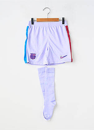 Short coupe droite taille élastique violet NIKE garçon