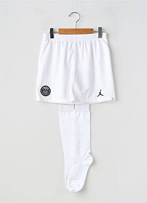 Short coupe droite taille élastique blanc NIKE garçon