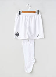 Short sport football taille élastique blanc NIKE garçon