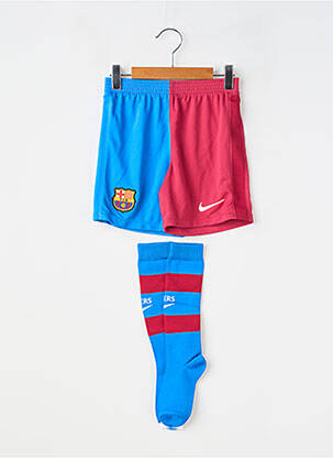 Short coupe droite taille élastique bleu NIKE garçon
