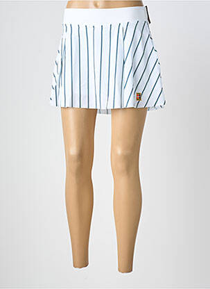 Jupe short taille élastique blanc NIKE femme