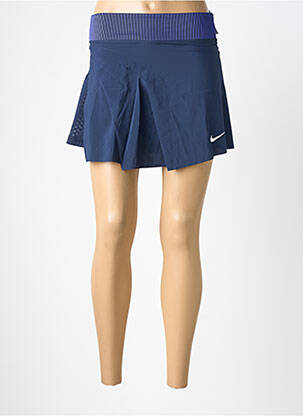 Jupe short taille élastique bleu NIKE femme