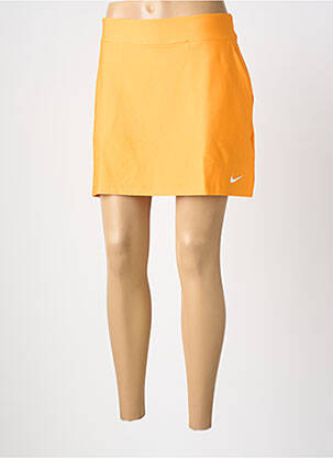 Jupe short taille élastique orange NIKE femme