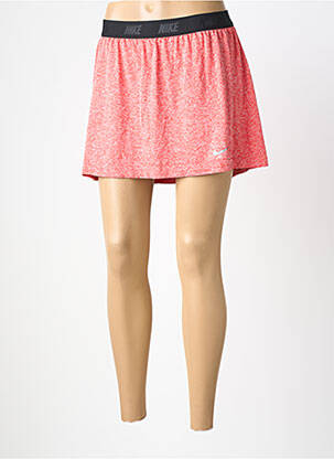 Jupe short tissage popeline rouge NIKE femme
