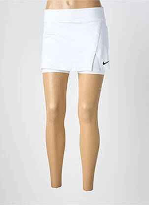 Jupe short taille élastique blanc NIKE femme