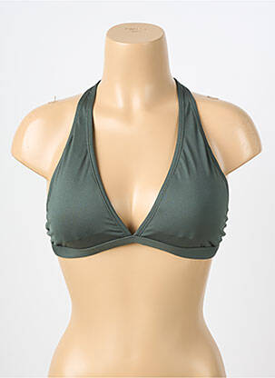 Haut de maillot de bain stretch haut soutien-gorge avec mousse de rembourrage amovible vert NIKE femme