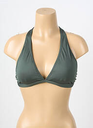 Haut de maillot de bain stretch haut soutien-gorge avec mousse de rembourrage amovible vert NIKE femme