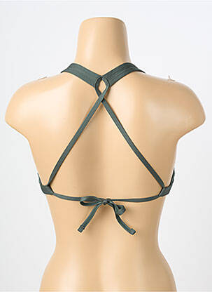 Haut de maillot de bain stretch haut soutien-gorge avec mousse de rembourrage amovible vert NIKE femme