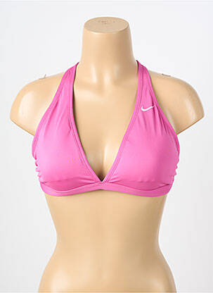 Haut de maillot de bain stretch haut soutien-gorge avec mousse de rembourrage amovible rose NIKE femme