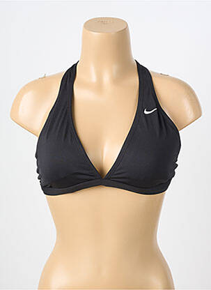 Haut de maillot de bain stretch haut soutien-gorge avec mousse de rembourrage amovible noir NIKE femme