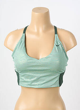 Soutien-gorge effet matière satinée brassieres vert NIKE femme