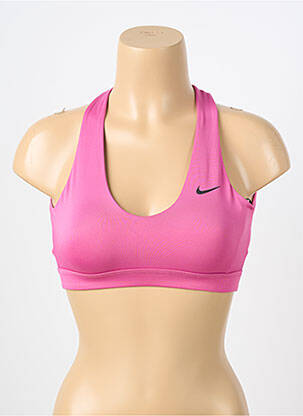 Soutien-gorge effet matière satinée brassieres rose NIKE femme
