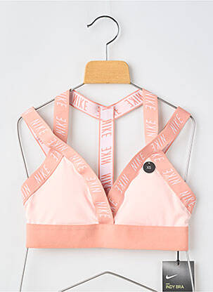 Soutien-gorge effet matière satinée brassieres rose NIKE femme