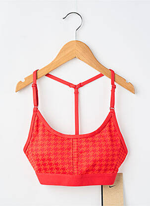 Soutien-gorge effet matière satinée brassieres orange NIKE femme