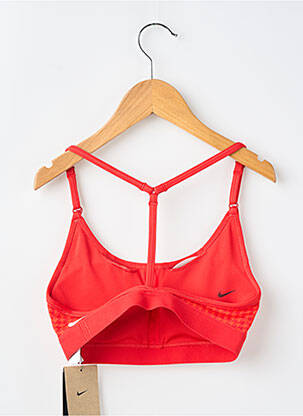 Soutien-gorge effet matière satinée brassieres orange NIKE femme