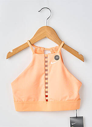 Soutien-gorge effet matière satinée brassieres orange NIKE femme
