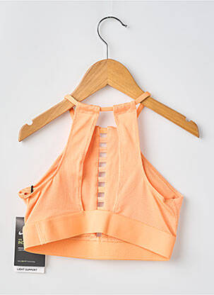 Soutien-gorge effet matière satinée brassieres orange NIKE femme
