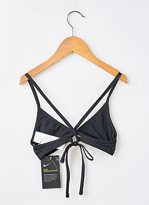Haut de maillot de bain stretch noir NIKE fille
