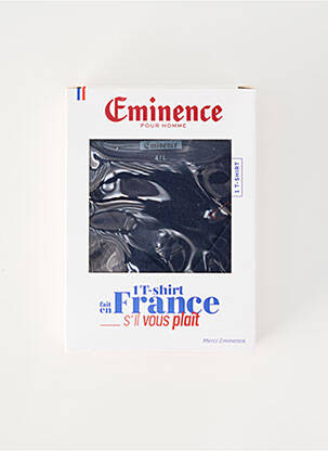 T-shirt stretch manches courtes bleu EMINENCE homme