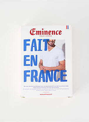 T-shirt stretch manches courtes bleu EMINENCE homme