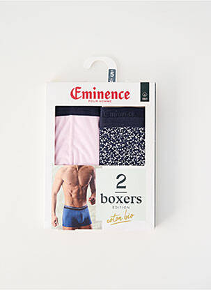 Boxer imprimé fantaisie rose EMINENCE homme