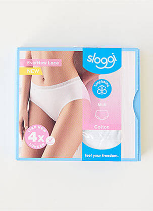 Culotte stretch blanc SLOGGI femme