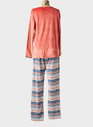 Pyjama coupe droite rose MASSANA femme