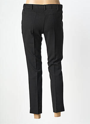 Pantalon 7/8 taille à pinces taille normale noir QUATRE VINGT JOURS femme