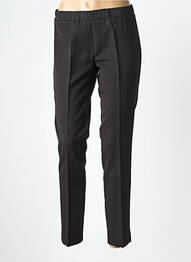 Pantalon 7/8 taille élastique taille normale noir QUATRE VINGT JOURS femme