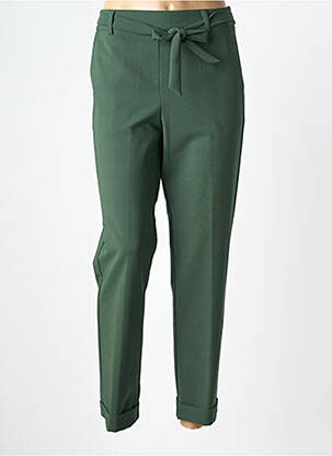 Pantalon slim taille élastique taille normale vert QUATRE VINGT JOURS femme