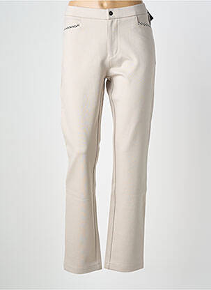 Pantalon slim stretch taille normale beige WALTRON femme