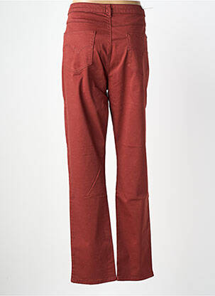 Pantalon slim tissage popeline taille normale orange KANOPE femme