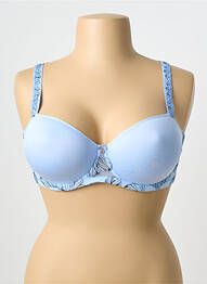 Soutien-gorge effet matière satinée haut soutien-gorge moulé bleu FLORALE BY TRIUMPH femme