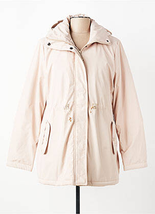 Doudoune poches a capuche beige SATURNE femme