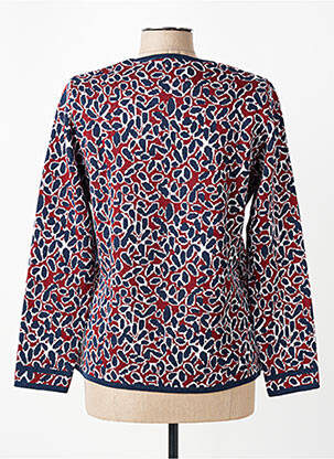 Pull coupe cintrée manches longues bleu ELEANE femme