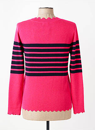 Pull coupe cintrée manches longues rose TELMAIL femme