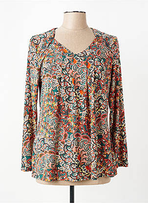T-shirt manches longues manches longues orange VETISTYLE femme