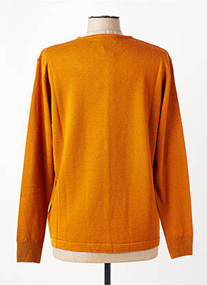 Gilet manches longues stretch orange QUATRE VINGT JOURS femme